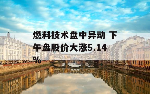 燃料技术盘中异动 下午盘股价大涨5.14%